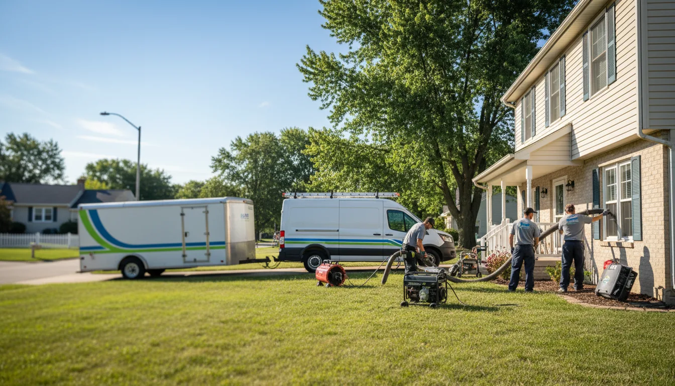 Flooded Basement Restoration And Cleanup With Repair in Oskaloosa, IA near me